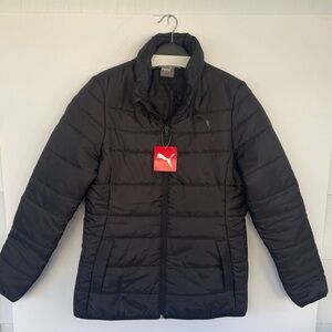 Puma Women’s Essentials Padded Black Jacket Outerwear Medium